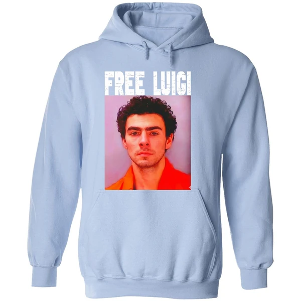 Luigi Mangione Free Mangione Mugshot Christmas Hoodie - Image 4