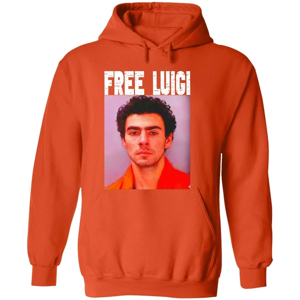 Luigi Mangione Free Mangione Mugshot Christmas Hoodie - Image 6