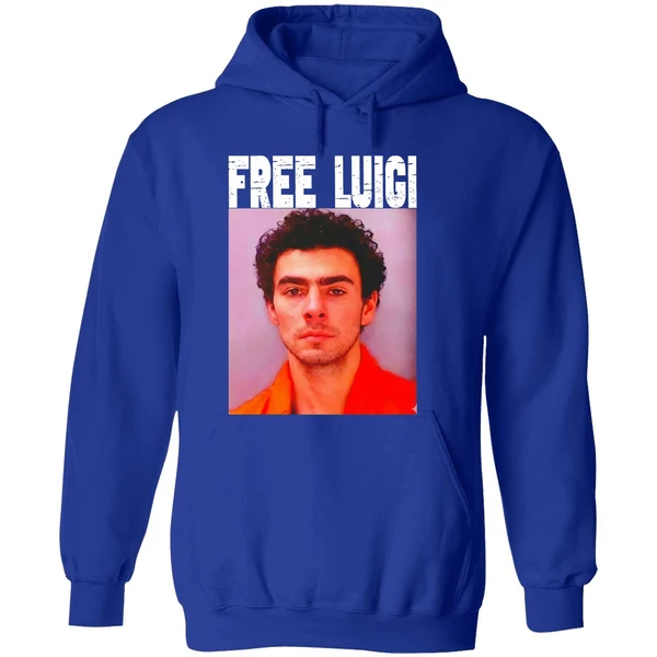 Luigi Mangione Free Mangione Mugshot Christmas Hoodie - Image 7
