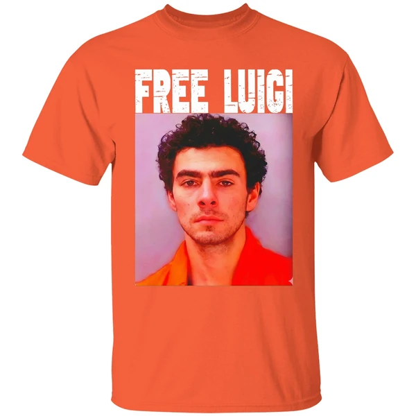 luigi mangione free mangione mugshot christmas shirt orange