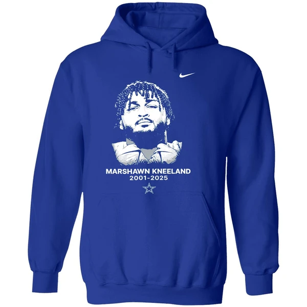 Luke Schoonmaker Wearing Marshawn Kneeland Dallas Cowboys Remember Nike Hoodie - Image 7