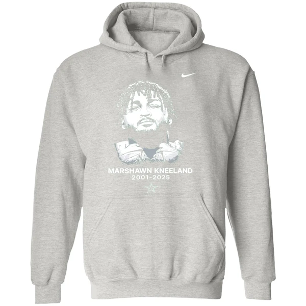 Luke Schoonmaker Wearing Marshawn Kneeland Dallas Cowboys Remember Nike Hoodie - Image 9