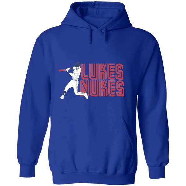 Lukes Nukes Nathan Lukes Toronto Blue Jays Baseball Hoodie - Image 7