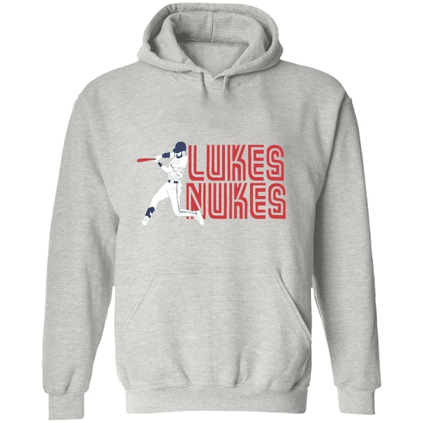 Lukes Nukes Nathan Lukes Toronto Blue Jays Baseball Hoodie - Image 9