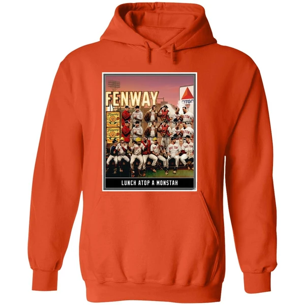 Lunch Atop A Monstah Boston Red Sox Hoodie - Image 6