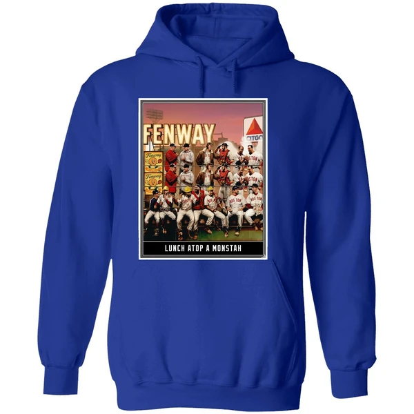 Lunch Atop A Monstah Boston Red Sox Hoodie - Image 7