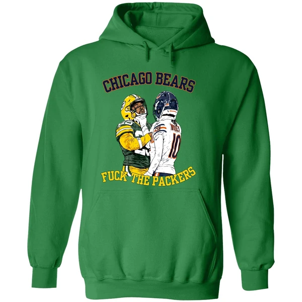 Luther Burden Iii Choke Emanuel Wilson Chicago Bears Fuck The Green Bay Packers Hoodie - Image 2