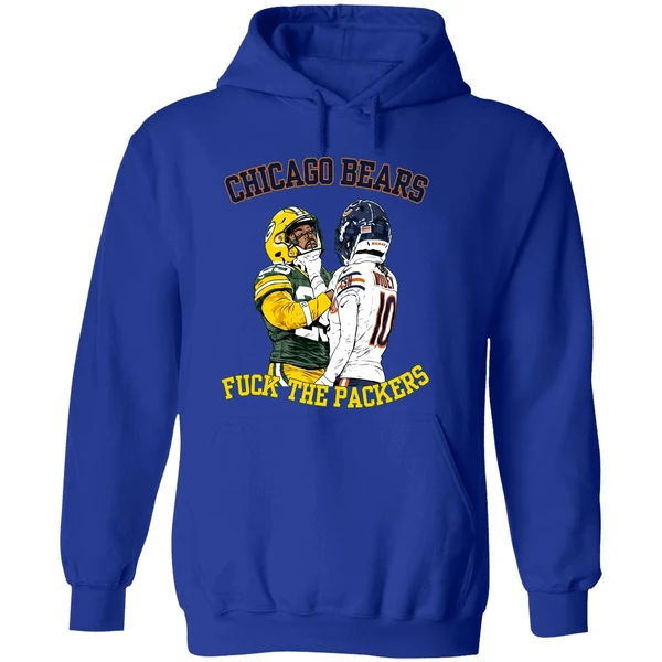 Luther Burden Iii Choke Emanuel Wilson Chicago Bears Fuck The Green Bay Packers Hoodie - Image 7