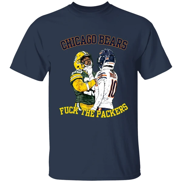 luther burden iii choke emanuel wilson chicago bears fuck the green bay packers shirt navy
