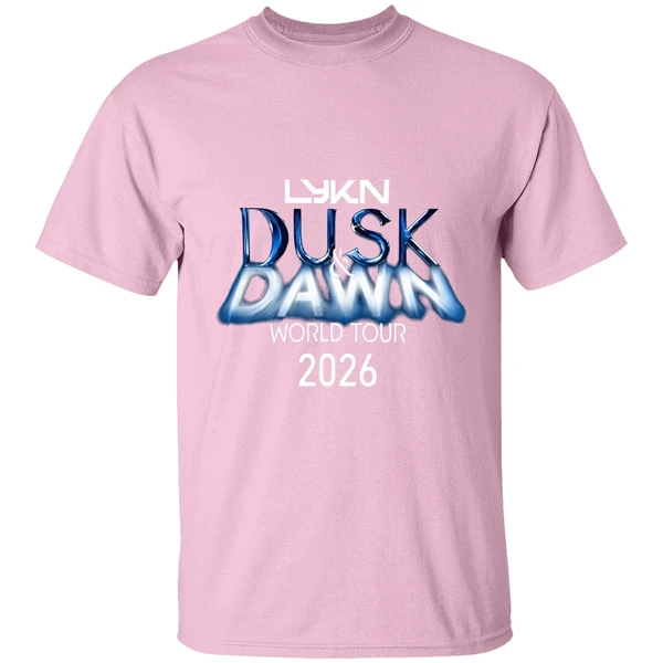 lykn dusk dawn world tour 2026 shirt lightpink