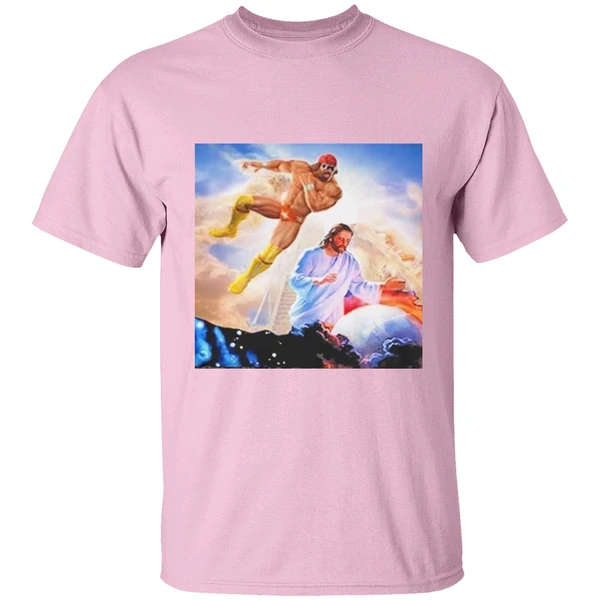 Macho Man Randy Savage Elbow Drop Jesus Shirt - Image 3