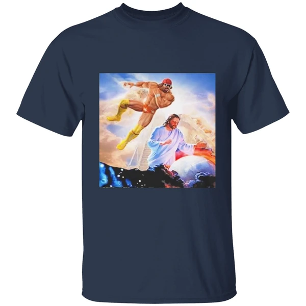 Macho Man Randy Savage Elbow Drop Jesus Shirt - Image 5