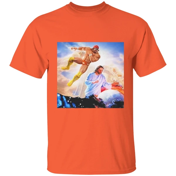 Macho Man Randy Savage Elbow Drop Jesus Shirt - Image 6