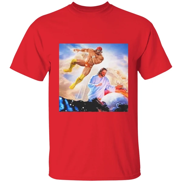 Macho Man Randy Savage Elbow Drop Jesus Shirt - Image 7