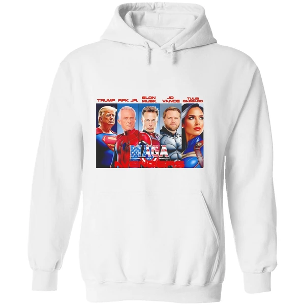Maga Avengers Trump Rfk Jr Vance Superheros Hoodie - Image 8