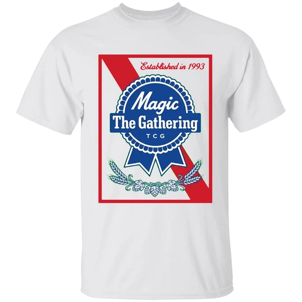 Magic The Gathering Pabst Parody Est 1993 Logo Shirt