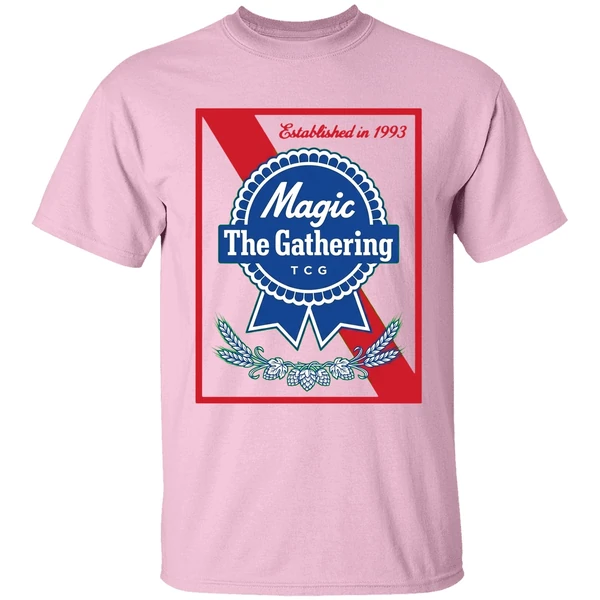 Magic The Gathering Pabst Parody Est 1993 Logo Shirt - Image 2