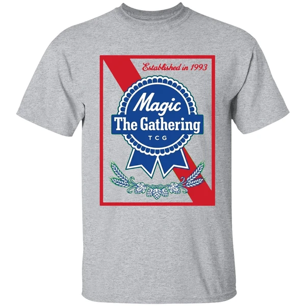 Magic The Gathering Pabst Parody Est 1993 Logo Shirt - Image 6