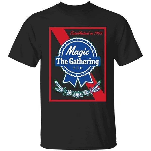 Magic The Gathering Pabst Parody Est 1993 Logo Shirt - Image 7