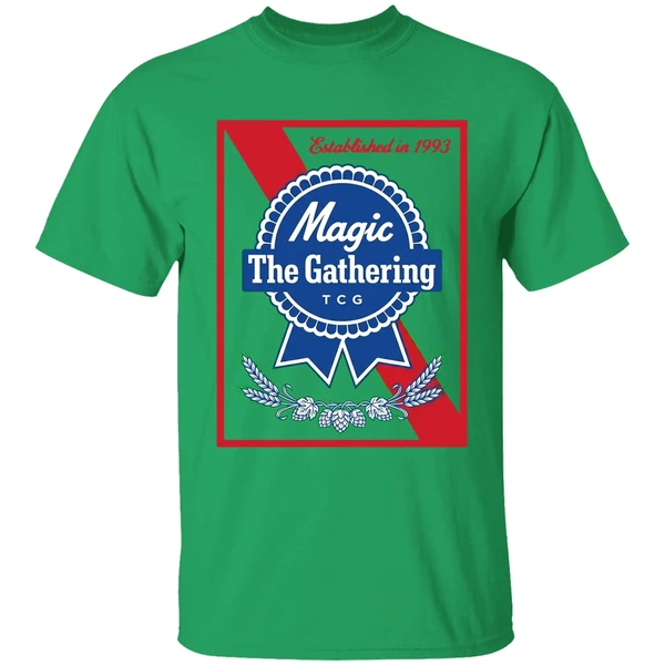 Magic The Gathering Pabst Parody Est 1993 Logo Shirt - Image 8