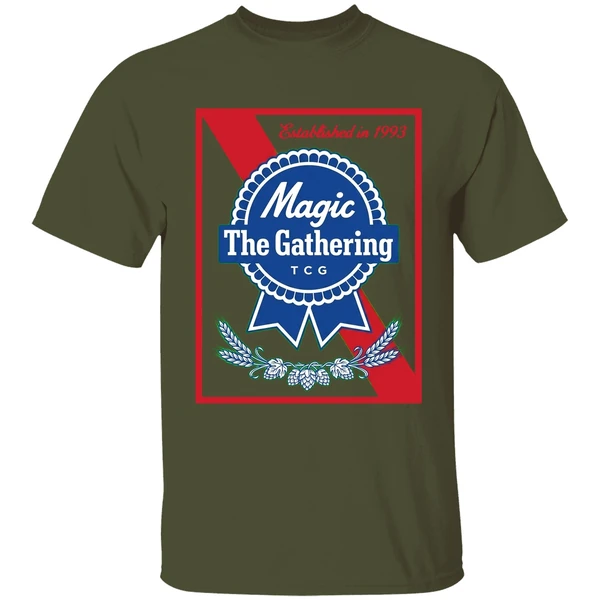 Magic The Gathering Pabst Parody Est 1993 Logo Shirt - Image 9