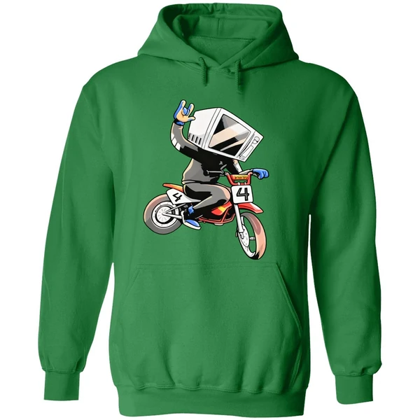 Make The Good Smile Microwave Man Bike Hoodie - Image 2
