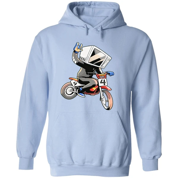 Make The Good Smile Microwave Man Bike Hoodie - Image 4