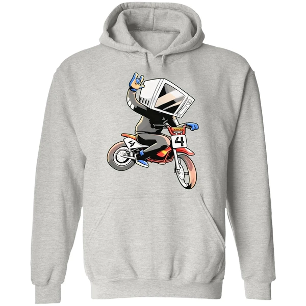 Make The Good Smile Microwave Man Bike Hoodie - Image 9