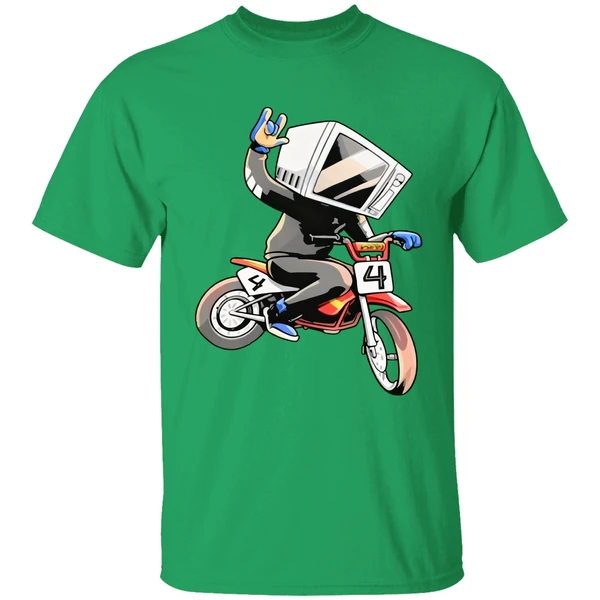 Make The Good Smile Microwave Man Bike Shirt - Image 2