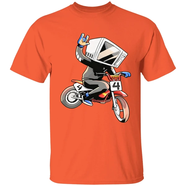 make the good smile microwave man bike shirt orange