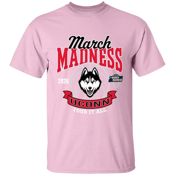 march madness 2026 uconn four it all shirt lightpink