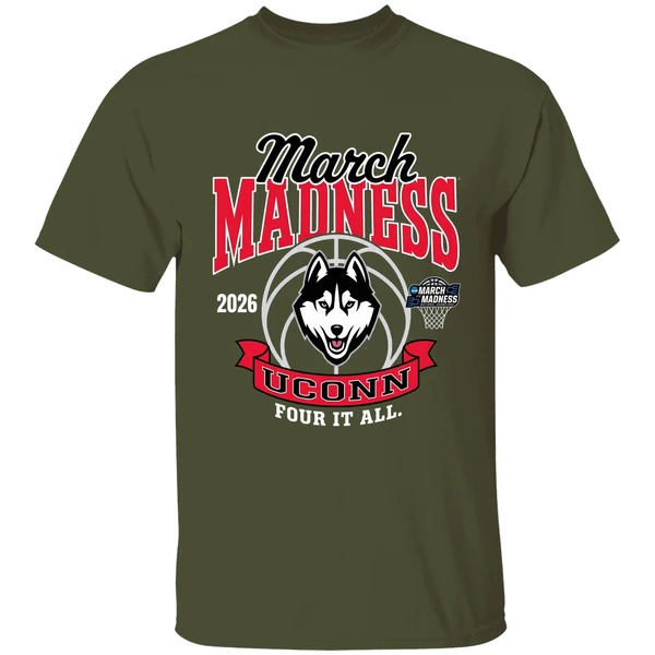 March Madness 2026 Uconn Four It All Shirt - Image 4