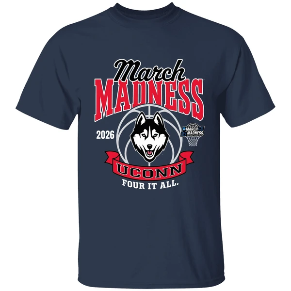 March Madness 2026 Uconn Four It All Shirt - Image 5