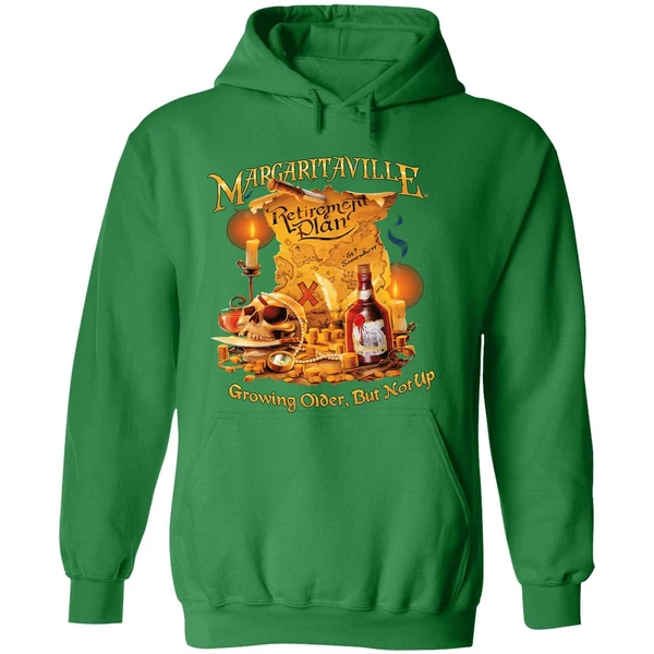 Margaritaville Retirement Plan Growing Older But Not Up Hoodie - Image 2