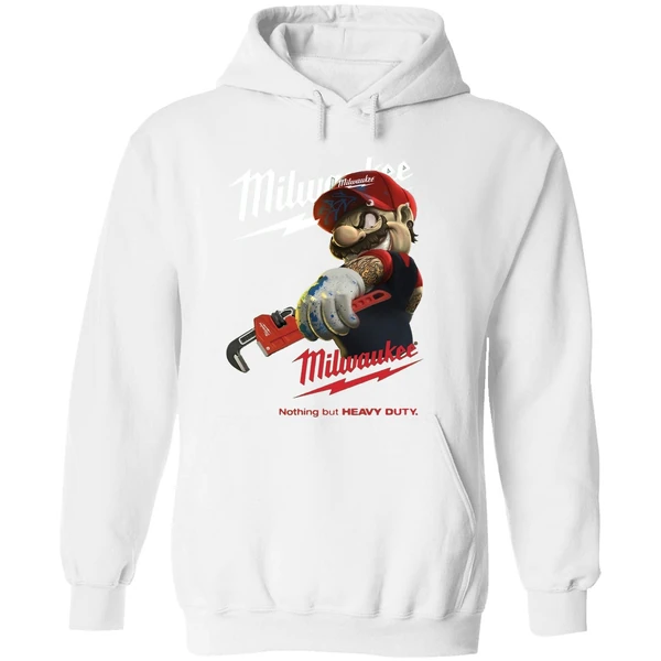 Mario Milwaukee Nothing But Heavy Duty Hoodie - Image 8