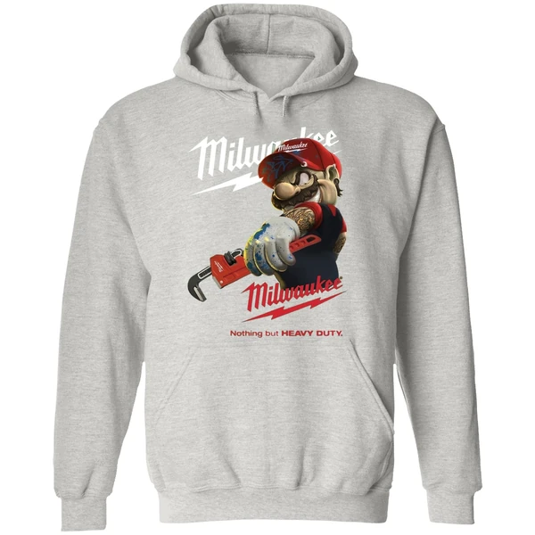 Mario Milwaukee Nothing But Heavy Duty Hoodie - Image 9