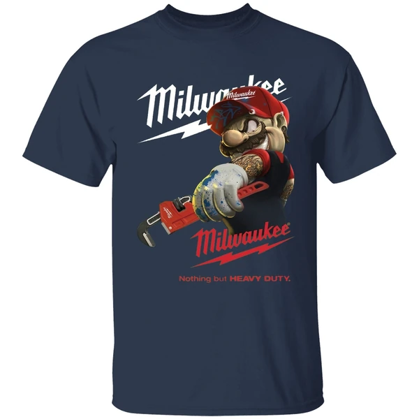 mario milwaukee nothing but heavy duty shirt navy