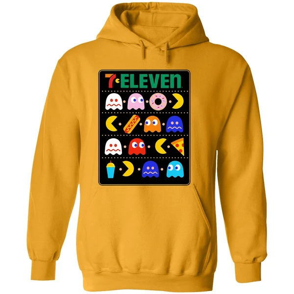 Mark Hoppus Wearing 7 Eleven Pac Man Hoodie