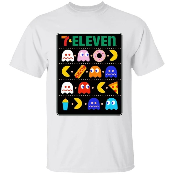 Mark Hoppus Wearing 7 Eleven Pac Man Shirt