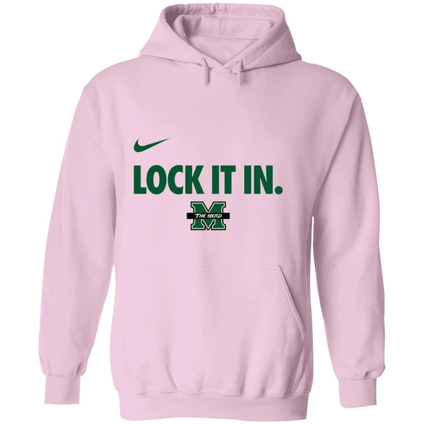 Marshall University Basketball Lock It In Hoodie - Image 5