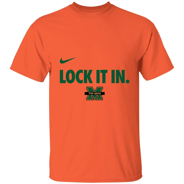 Marshall University Basketball Lock It In Shirt - Image 6