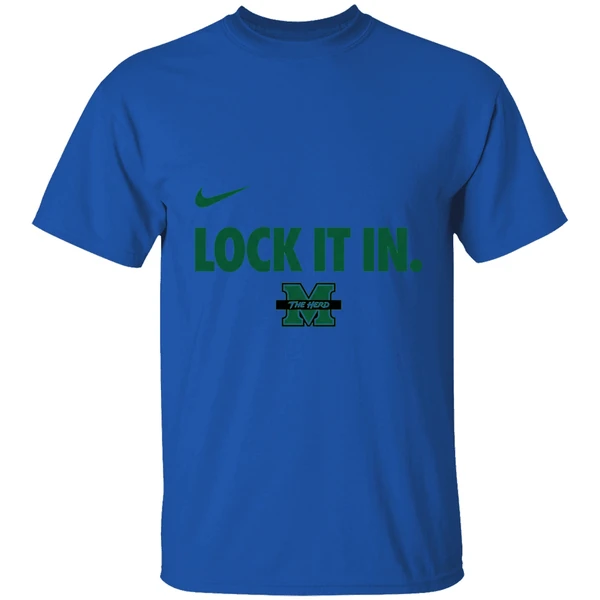 Marshall University Basketball Lock It In Shirt - Image 8