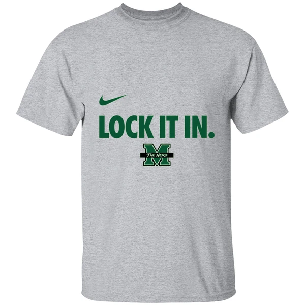 Marshall University Basketball Lock It In Shirt - Image 9