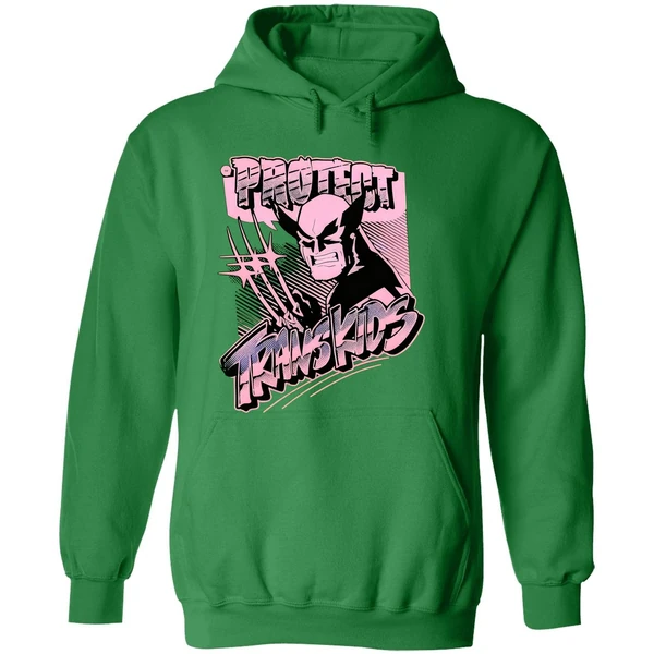 Marvel Wolverine Protect Trans Kids Hoodie - Image 2