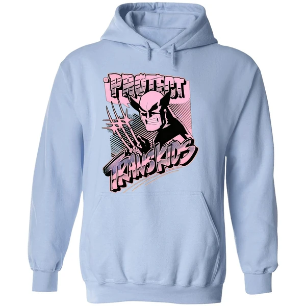 Marvel Wolverine Protect Trans Kids Hoodie - Image 4