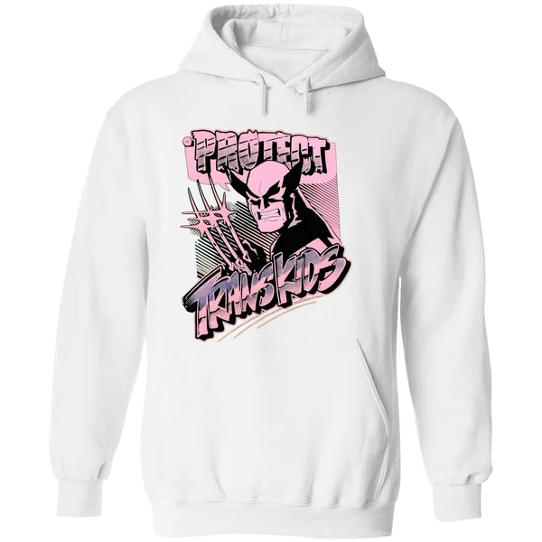 Marvel Wolverine Protect Trans Kids Hoodie - Image 8