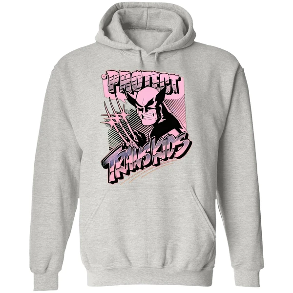 Marvel Wolverine Protect Trans Kids Hoodie - Image 9