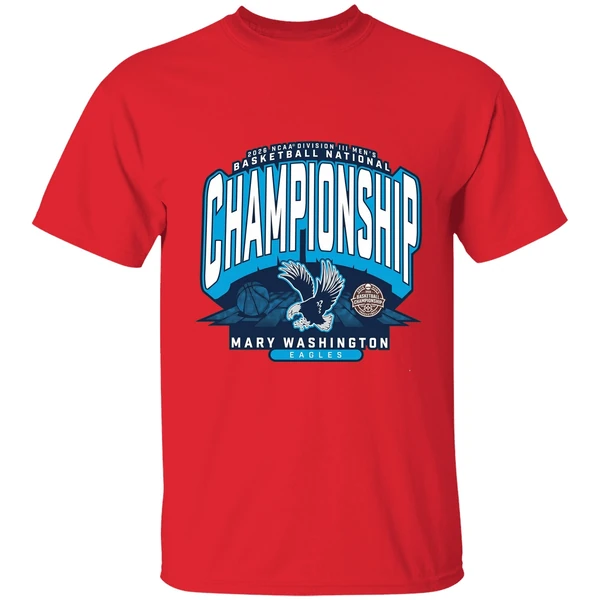 mary washington eagles 2026 ncaa division iii men basketball national championship shirt red