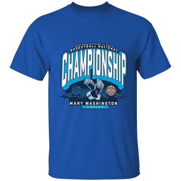 mary washington eagles 2026 ncaa division iii men basketball national championship shirt royalblue
