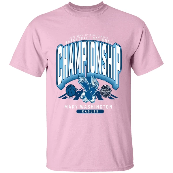 mary washington eagles 2026 ncaa division iii mens basketball national championship shirt lightpink
